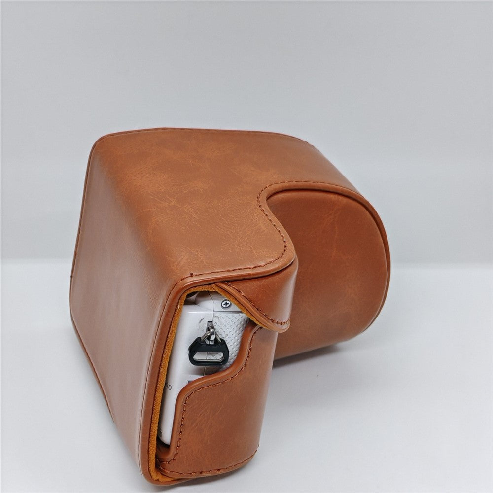 Retro Leather Case Camera Bag for Sony A5000  /  A5100  /  NEX3N PU Camera Protective Cover with Shoulder Strap