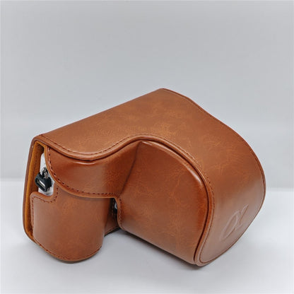 Retro Leather Case Camera Bag for Sony A5000  /  A5100  /  NEX3N PU Camera Protective Cover with Shoulder Strap