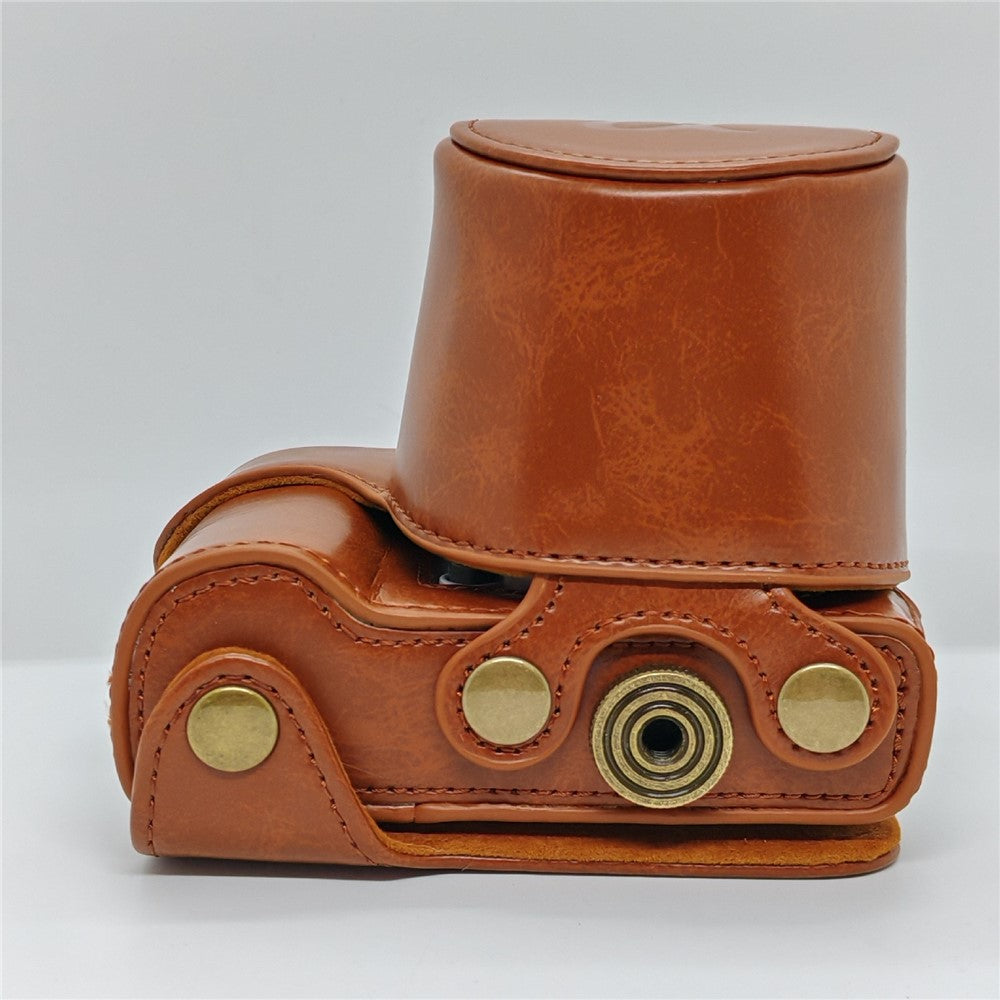 Retro Leather Case Camera Bag for Sony A5000  /  A5100  /  NEX3N PU Camera Protective Cover with Shoulder Strap