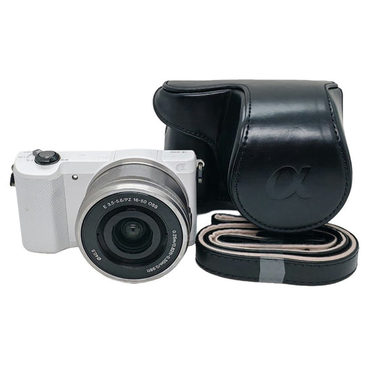 Retro Leather Case Camera Bag for Sony A5000  /  A5100  /  NEX3N PU Camera Protective Cover with Shoulder Strap
