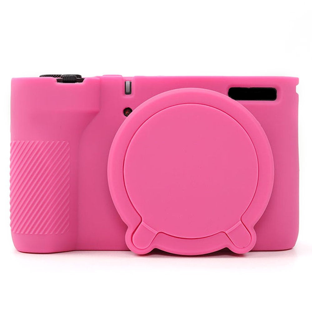 For Canon PowerShot V1 Camera Case Glossy Silicone Protective Cover with Dustproof Shock Resistant