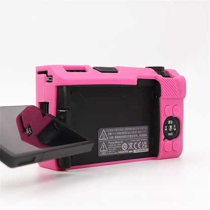 For Canon PowerShot V1 Camera Case Glossy Silicone Protective Cover with Dustproof Shock Resistant