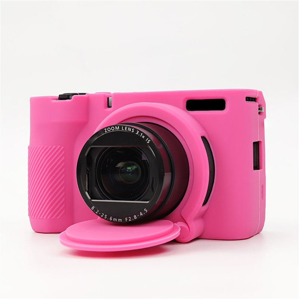For Canon PowerShot V1 Camera Case Glossy Silicone Protective Cover with Dustproof Shock Resistant
