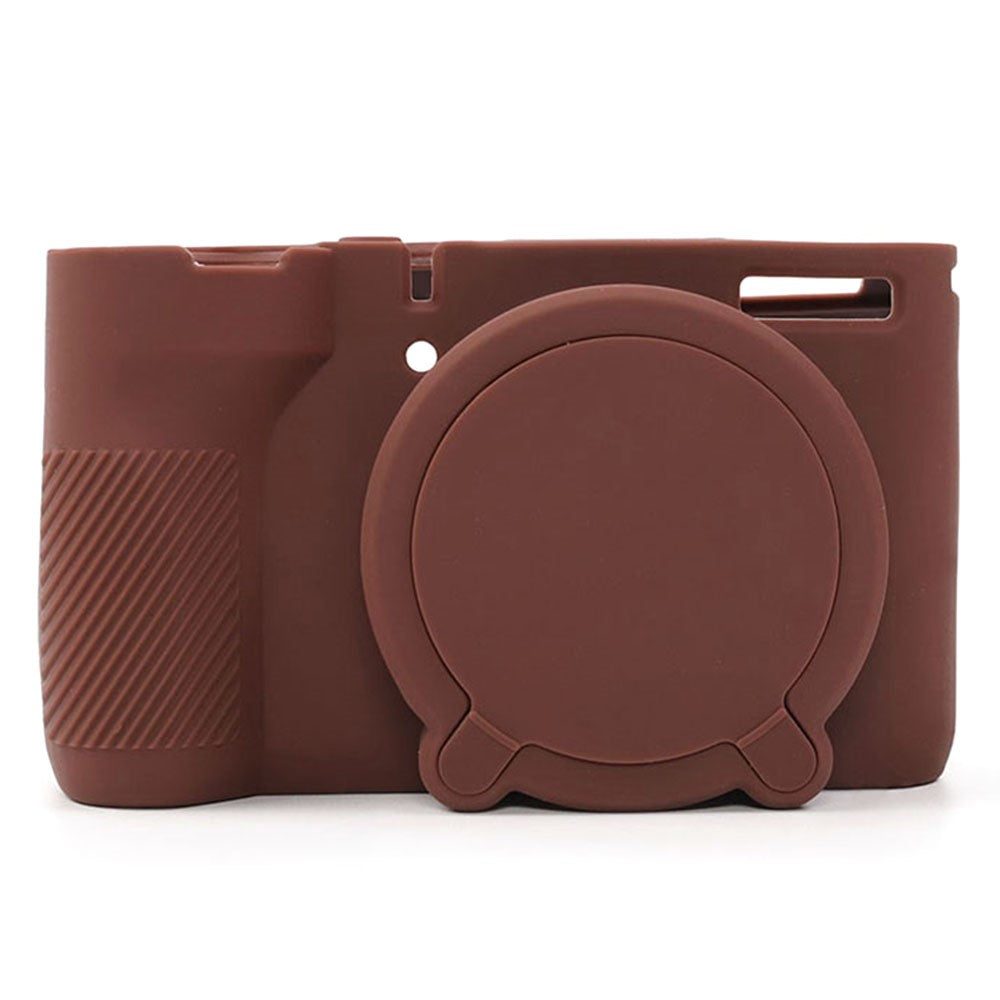 For Canon PowerShot V1 Camera Case Glossy Silicone Protective Cover with Dustproof Shock Resistant