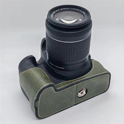 Camera Case for Canon EOS 760D / 750D / 700D / 650D / 600D PU Leather Battery Removable Half Cover
