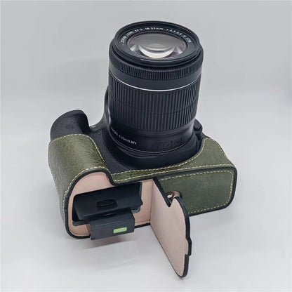 Camera Case for Canon EOS 760D / 750D / 700D / 650D / 600D PU Leather Battery Removable Half Cover