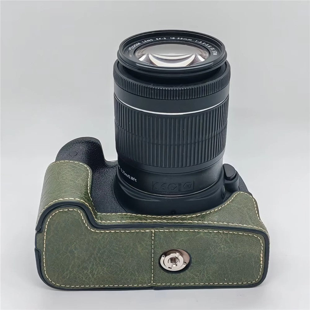 Camera Case with Hand Strap for Canon EOS 760D / 750D / 700D / 650D / 600D PU Leather Battery Removable Half Cover
