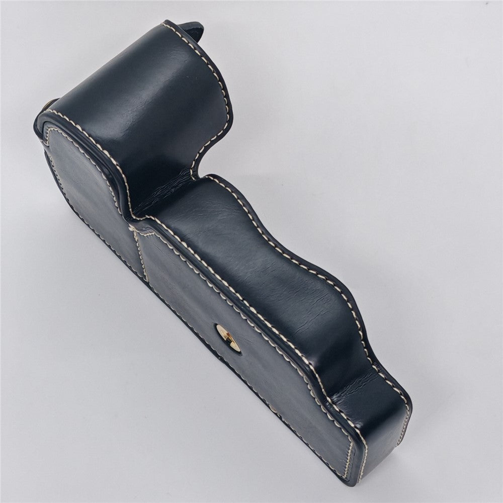 For Nikon D850 Camera Bottom Case PU Leather Half Cover with Battery Opening
