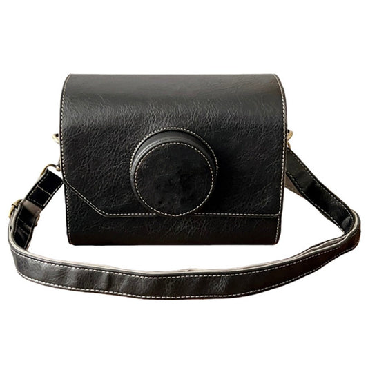 Camera Bag for Canon EOS R50 / EOS R50 V / Ricoh GR III Vintage Style Shoulder Bag Crossbody DSLR Pouch with Adjustable Strap