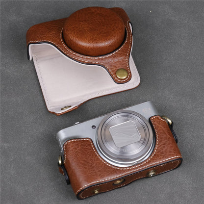 Camera Bag for Canon SX740 HS  /  SX730 HS  /  SX720 HS Buffalo Texture PU Leather Case with Shoulder Strap