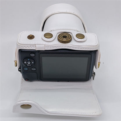 Camera Case for Canon EOS M  /  M10  /  M100  /  M200 Retro Style PU Leather Protective Cover with Shoulder Strap Retro Style