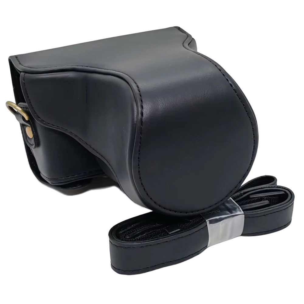 Camera Case for Canon EOS M  /  M10  /  M100  /  M200 Retro Style PU Leather Protective Cover with Shoulder Strap Retro Style