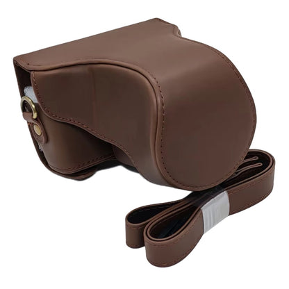 Camera Case for Canon EOS M  /  M10  /  M100  /  M200 Retro Style PU Leather Protective Cover with Shoulder Strap Retro Style