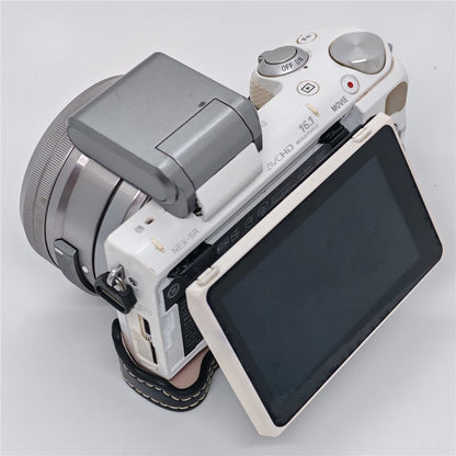 Camera Half Case for Sony NEX-5  /  NEX-5C  /  NEX-5T  /  NEX-5R PU Leather Bottom Grip Cover with Battery Access Tripod Compatible Access