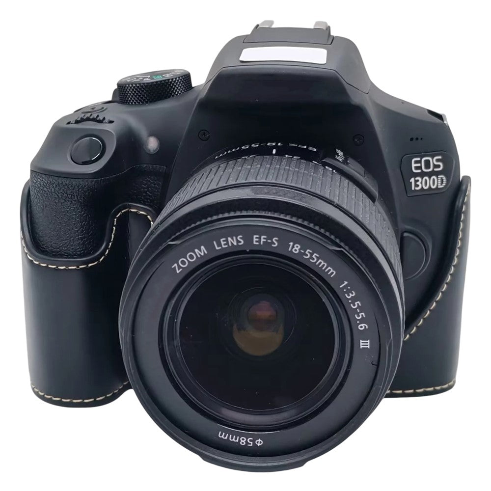 Camera Case for Canon EOS 500D  /  550D  /  1000D  /  1100D  /  1200D  /  1300D  /  1500D PU Leather Bottom Half Cover with Opening Battery Access