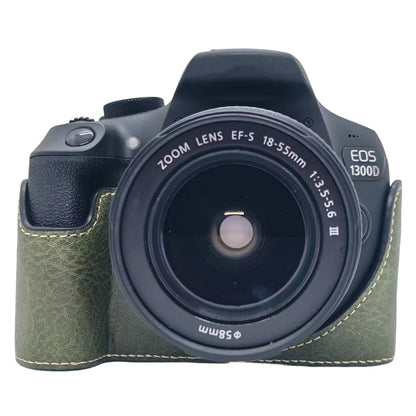 Camera Case for Canon EOS 500D  /  550D  /  1000D  /  1100D  /  1200D  /  1300D  /  1500D PU Leather Bottom Half Cover with Opening Battery Access