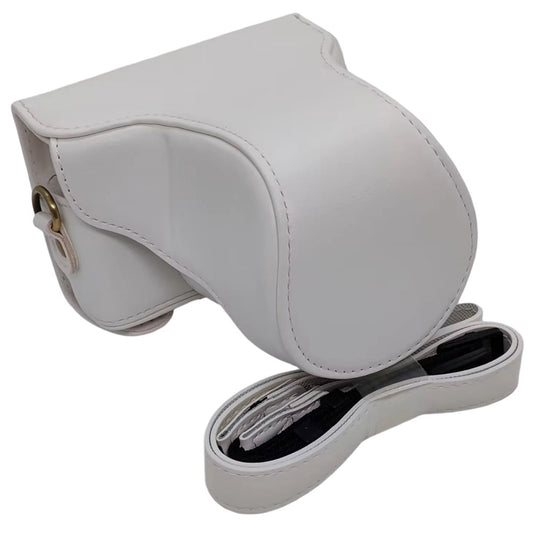 Camera Leather Case for Nikon J1  /  J2 Half Cover Body Bag with Shoulder Strap PU Leather Protective Cover