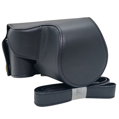 For Canon SX50 HS Camera Case PU Leather Retro Style Protective Cover with Shoulder Strap