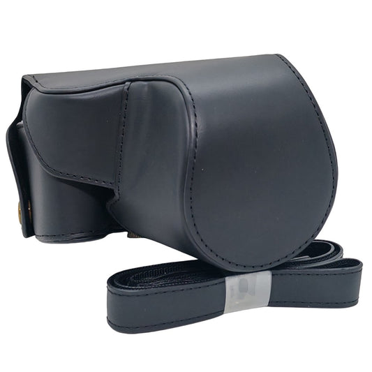 For Canon SX50 HS Camera Case PU Leather Retro Style Protective Cover with Shoulder Strap