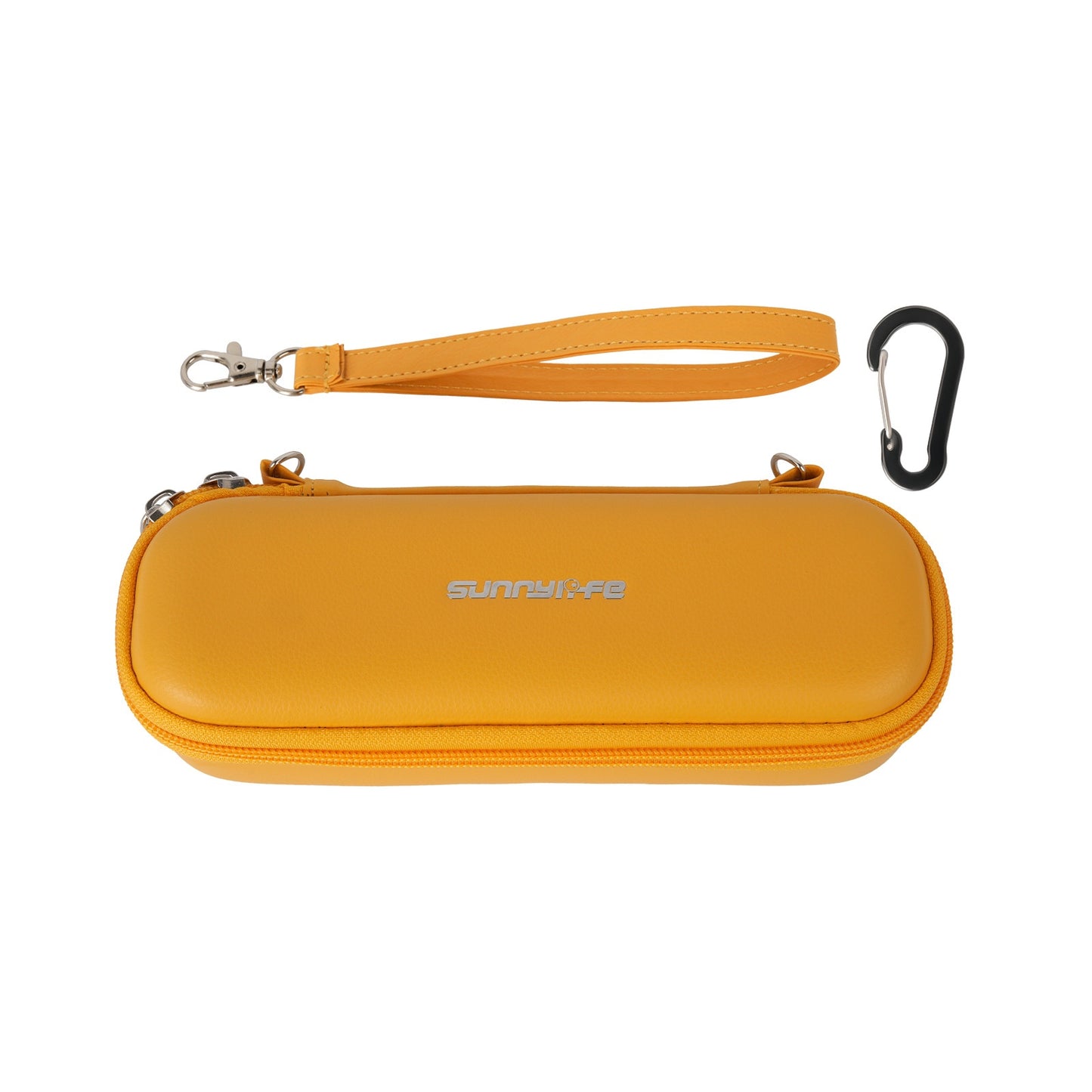 SUNNYLIFE OP4-B205 For DJI Osmo Pocket 4 / 3 Carrying Case Waterproof Leather Portable Storage Bag with Wrist Strap (without Shoulder Strap)