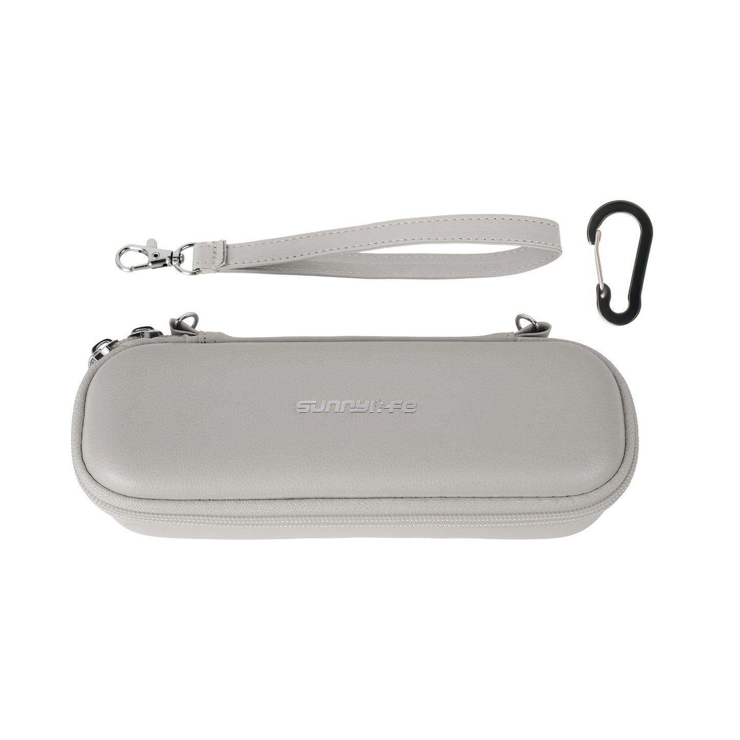SUNNYLIFE OP4-B205 For DJI Osmo Pocket 4 / 3 Carrying Case Waterproof Leather Portable Storage Bag with Wrist Strap (without Shoulder Strap)