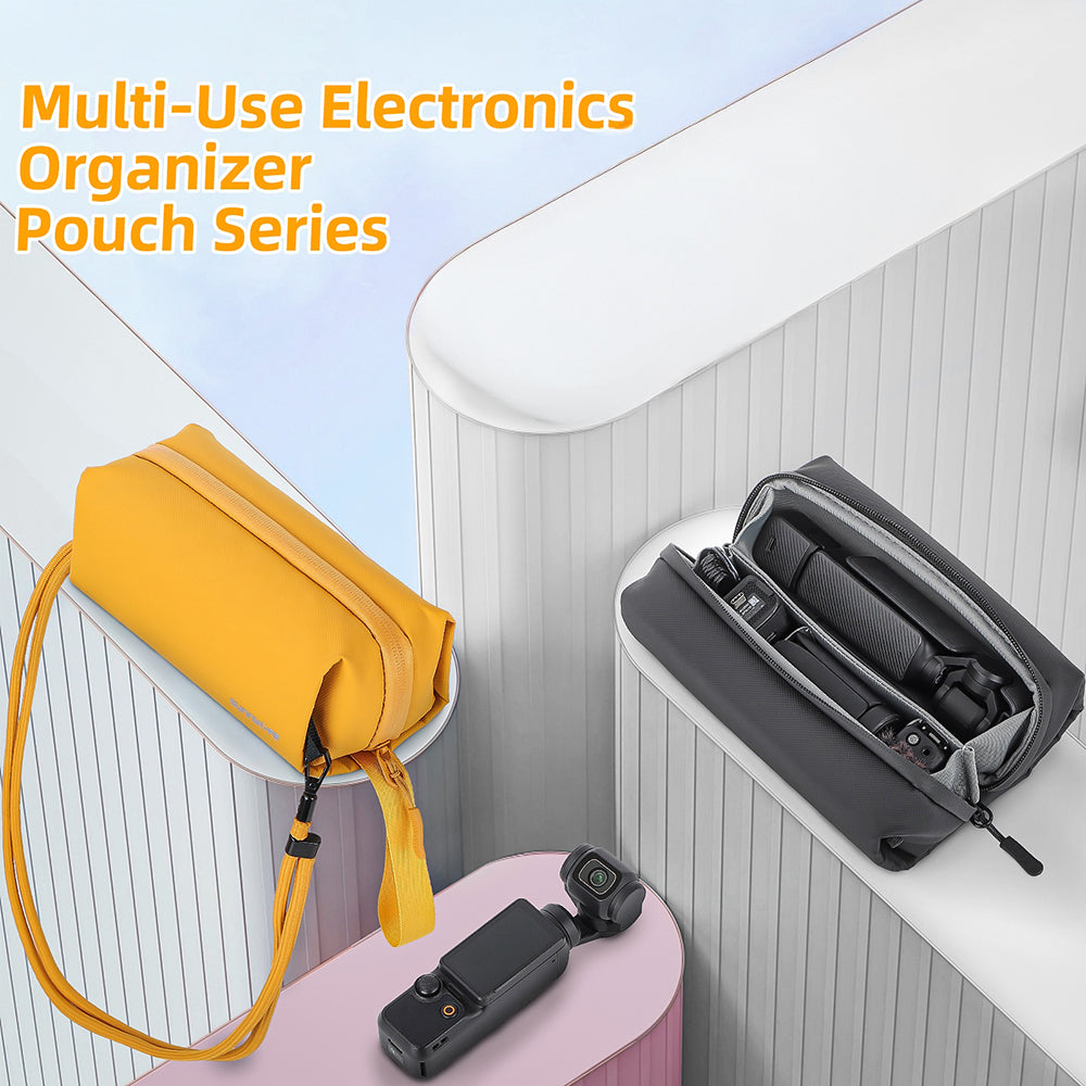 SUNNYLIFE For DJI Osmo Pocket 3/4 Large Capacity Carrying Case Crossbody Bag Portable Storage Pouch