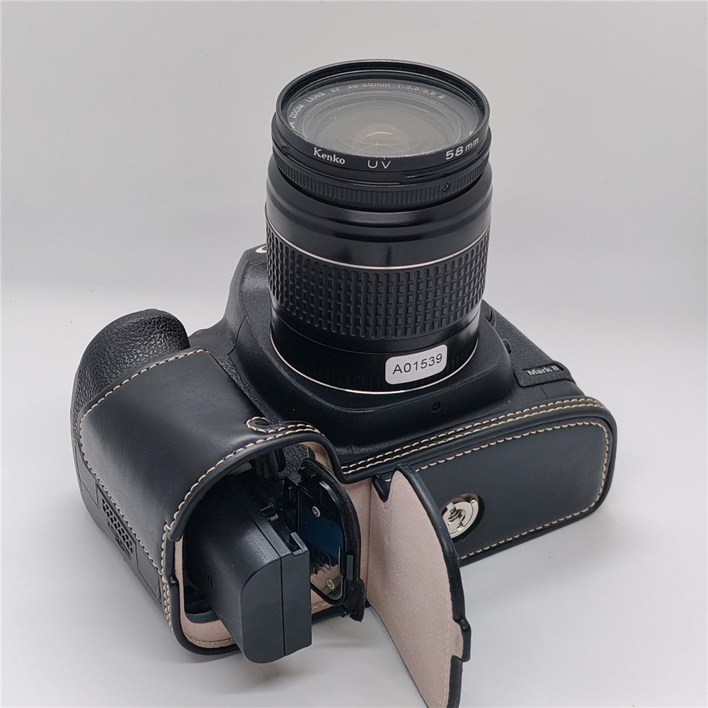 Half Case for Canon EOS 5D Mark II  /  Mark III  /  Mark IV Detachable Battery Design PU Leather Camera Grip Cover