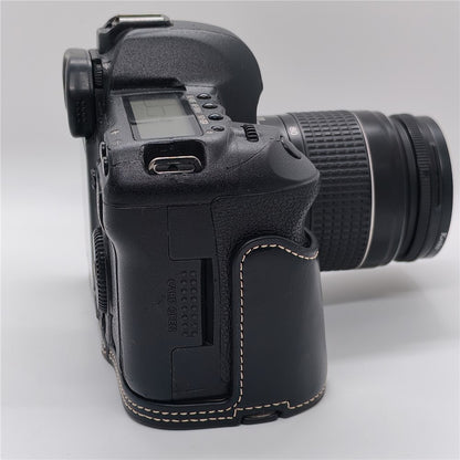 Half Case for Canon EOS 5D Mark II  /  Mark III  /  Mark IV Detachable Battery Design PU Leather Camera Grip Cover