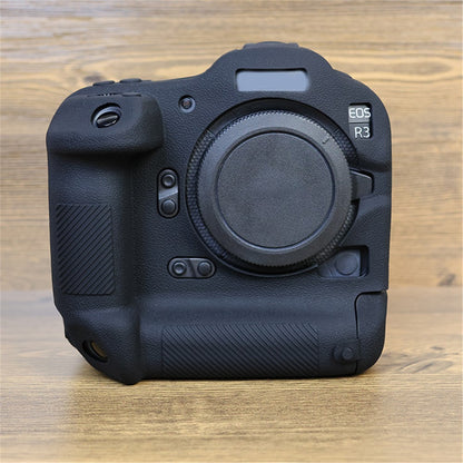 Drop Protection Flexible Silicone Protective Case for Canon EOS R3  Camera, Anti-scratch Anti-drop Cover