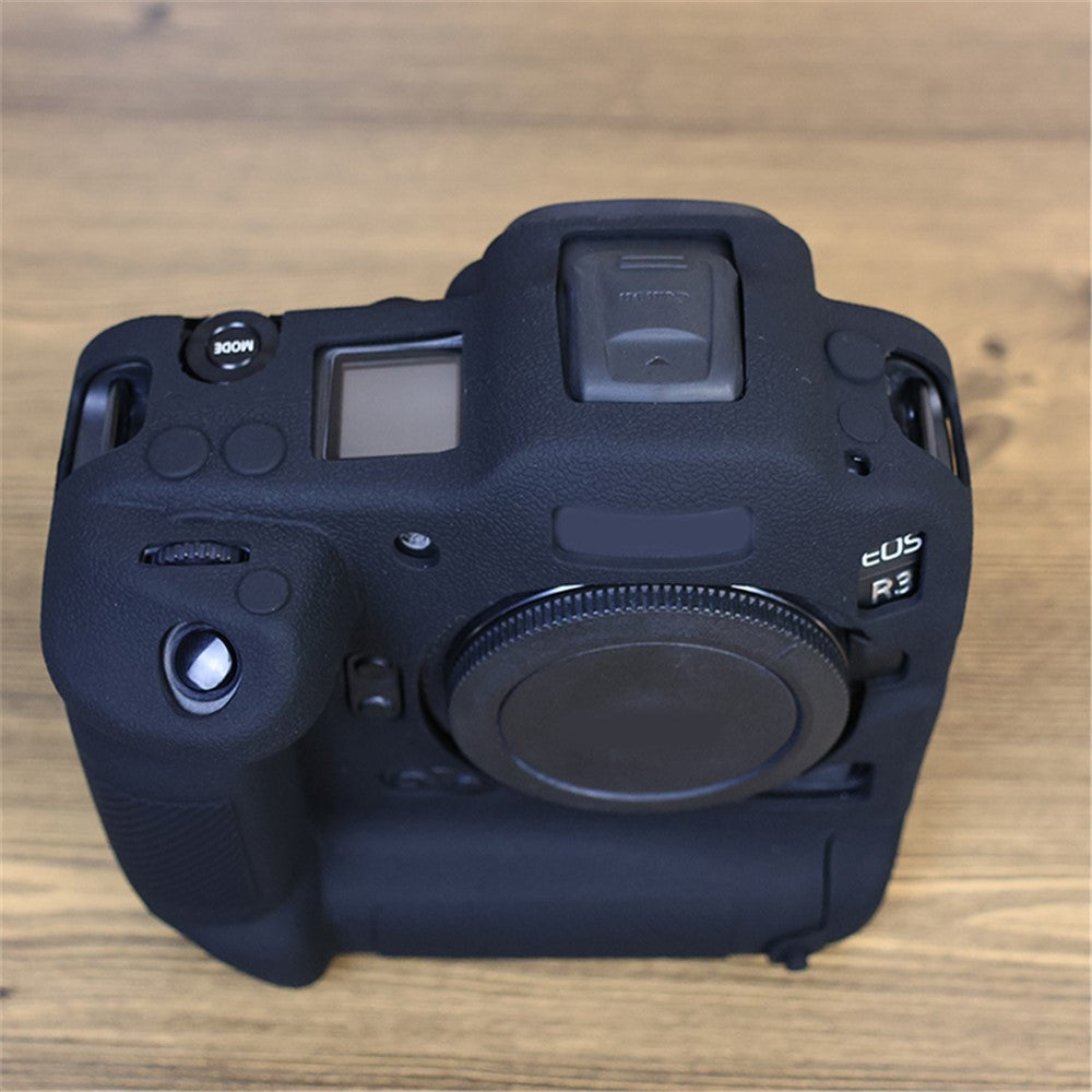 Drop Protection Flexible Silicone Protective Case for Canon EOS R3  Camera, Anti-scratch Anti-drop Cover