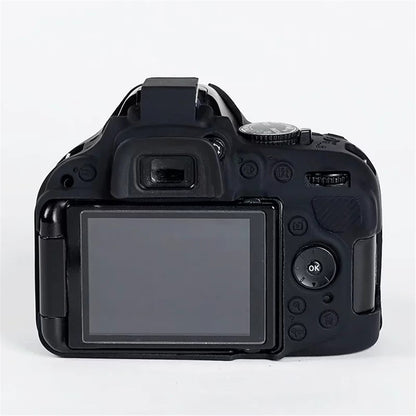 For Nikon D5200 / D5100 Silicone Skin Case Camera DSLR Bag Anti-scratch Protective Cover
