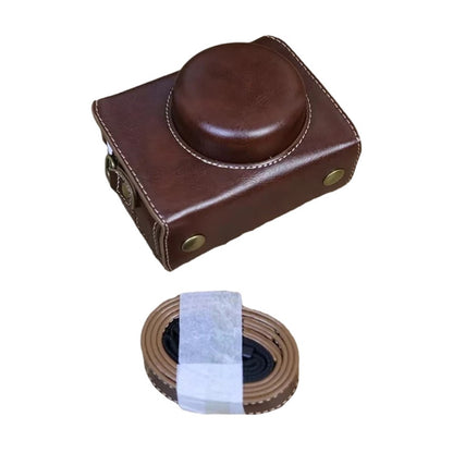 PU Leather Case for Sony ZV-1F Camera, Full Protection Camera Carrying Bag with Shoulder Strap