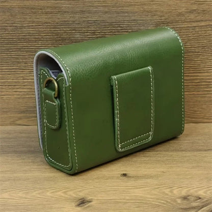 For Sony ZV-1 / ZV-1 II / ZV-1F Case PU Leather Protective Camera Bag with Shoulder Strap, Horizontal Type