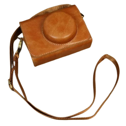 For Sony ZV-1 / ZV-1 II / ZV-1F Case PU Leather Protective Camera Bag with Shoulder Strap, Horizontal Type