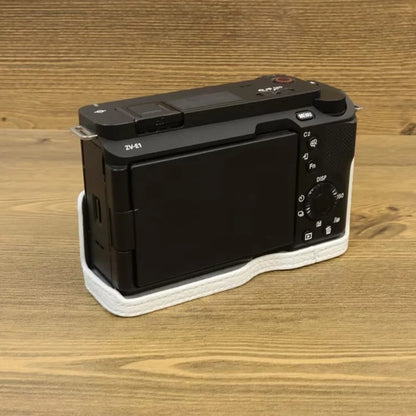 For Sony ZV-E1 Half Body Cover Genuine Cow Leather Camera Bottom Case with Battery Opening