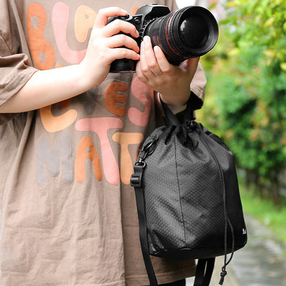 JN XK Oxford Cloth Shoulder Bag for Canon, Fuji, Sony Cameras Crossbody Bag with Adjustable Shoulder Strap