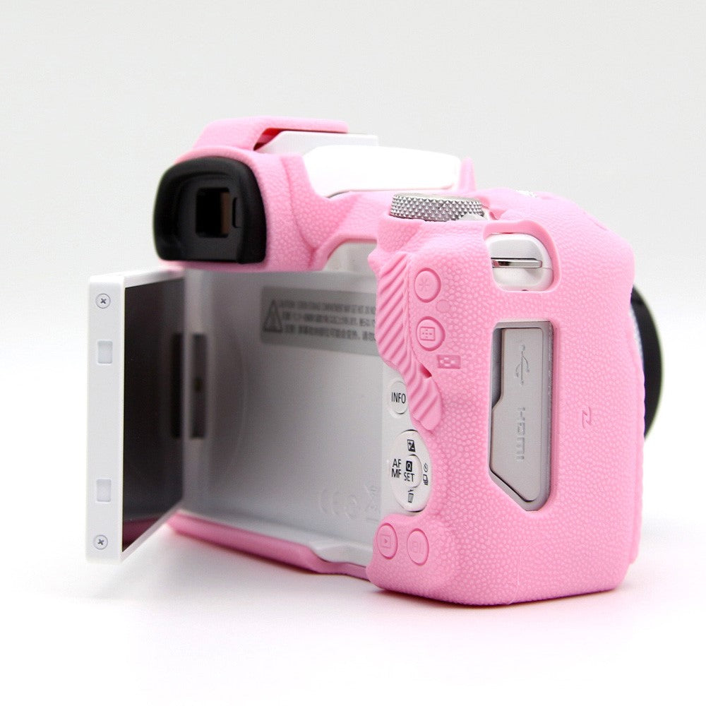 For Canon EOS R50 Litchi Texture Protective Cover Soft Silicone Camera Anti-drop Sleeve