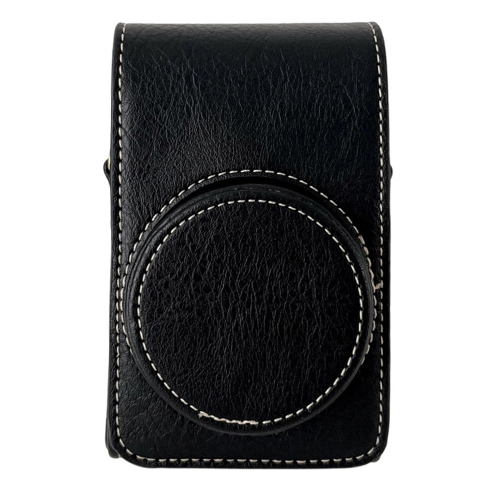 PU Leather Camera Bag for Sony Ricoh Panasonic Vintage Style Camera Case with Shoulder Strap