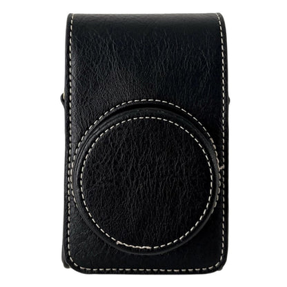PU Leather Camera Bag for Sony Ricoh Panasonic Vintage Style Camera Case with Shoulder Strap