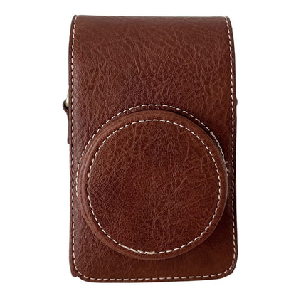 PU Leather Camera Bag for Sony Ricoh Panasonic Vintage Style Camera Case with Shoulder Strap