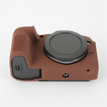 For Canon EOS R8 Soft Silicone Anti-scratch Case Litchi Texture Camera Protective Cover