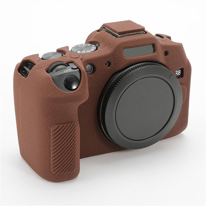 For Canon EOS R8 Soft Silicone Anti-scratch Case Litchi Texture Camera Protective Cover