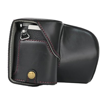 For Sony A7C II / A7CR Detachable Camera Bag PU Leather Battery Opening Case with Lens Bag