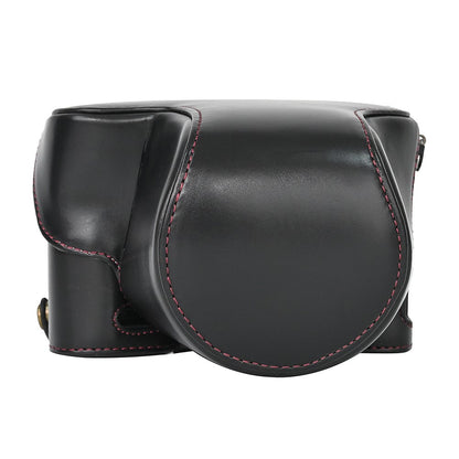 For Sony A7C II / A7CR Detachable Camera Bag PU Leather Battery Opening Case with Lens Bag