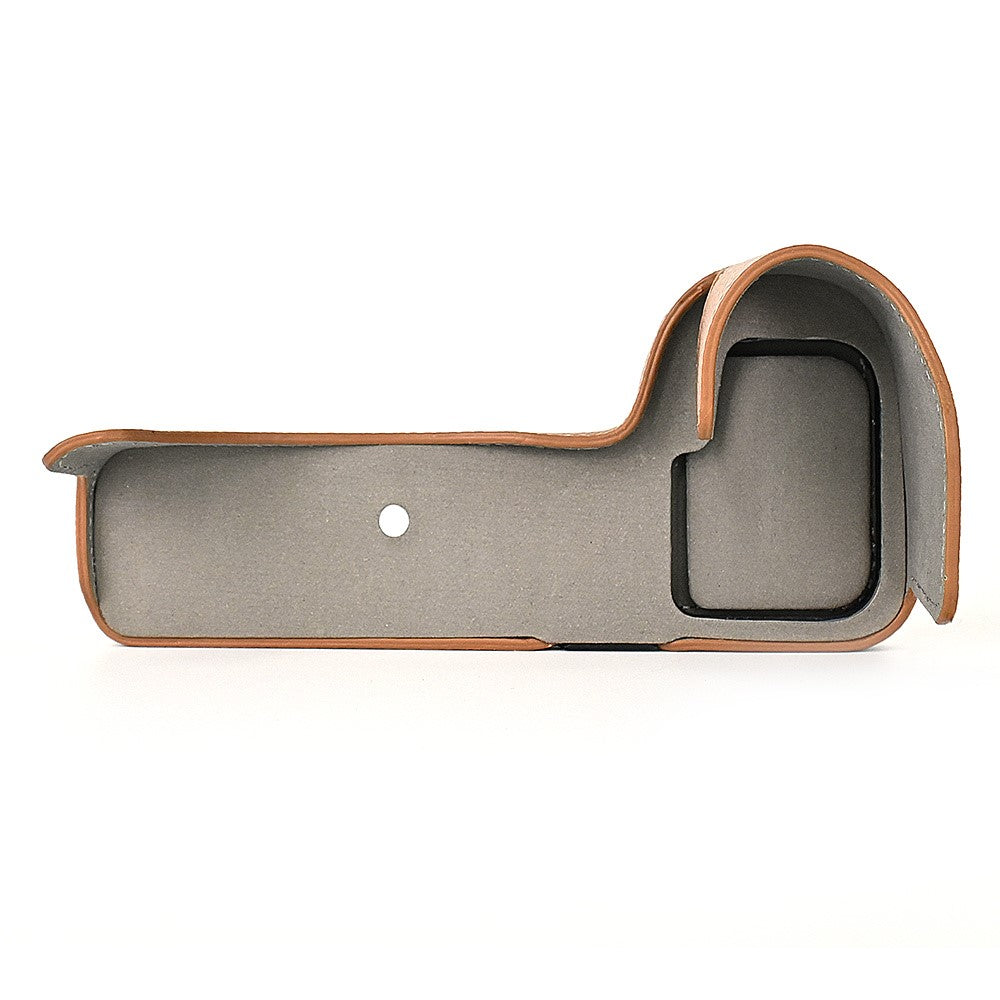 For Nikon Z30 / Z50 Battery Opening Design PU Leather Camera Cover Palm Texture Half Body Bottom Case with Wrist Strap