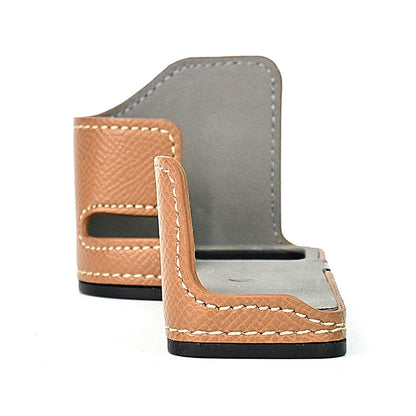 For Nikon Z30 / Z50 Battery Opening Design PU Leather Camera Cover Palm Texture Half Body Bottom Case with Wrist Strap
