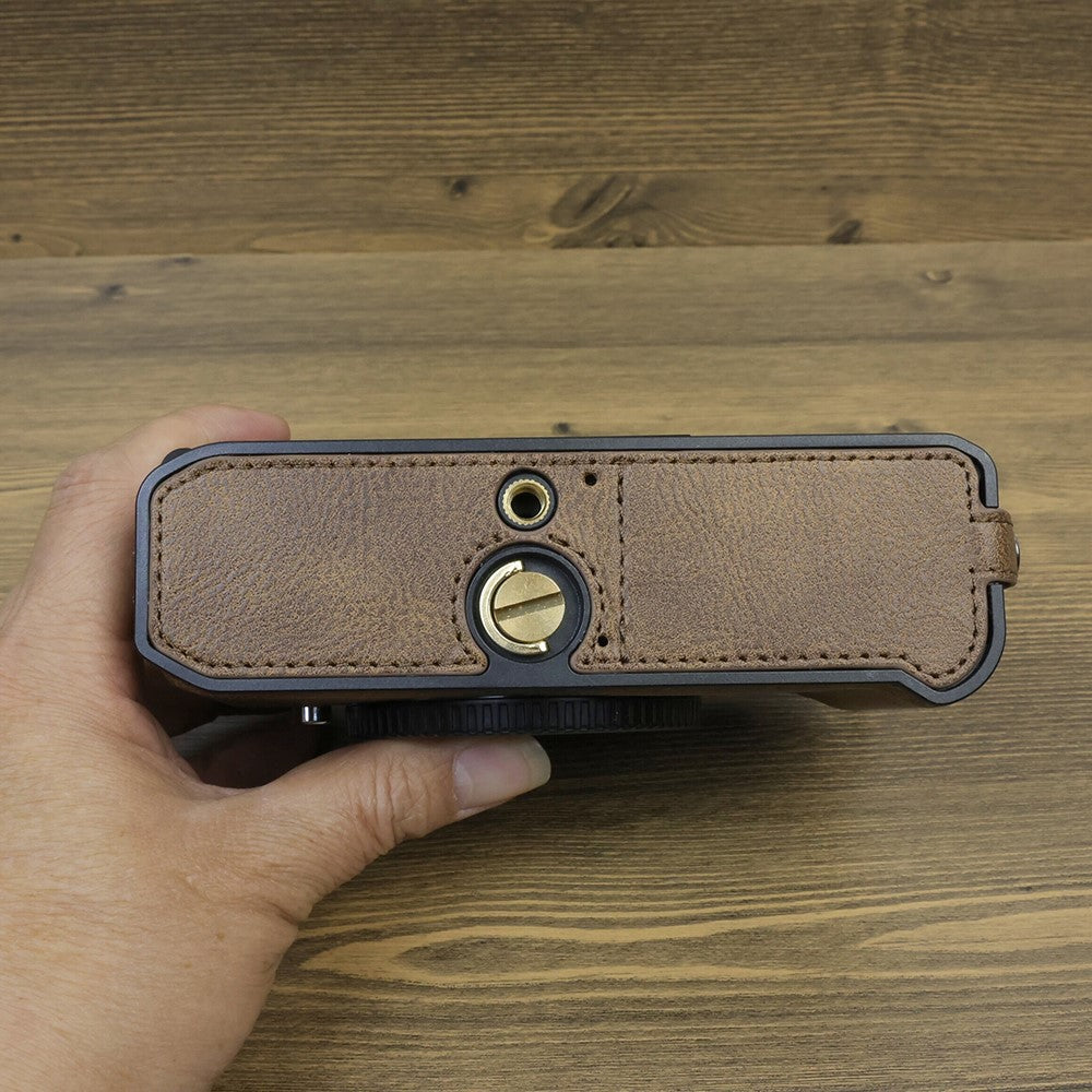 For Nikon ZF PU Leather Camera Bag Battery Opening Anti-drop Protective Case