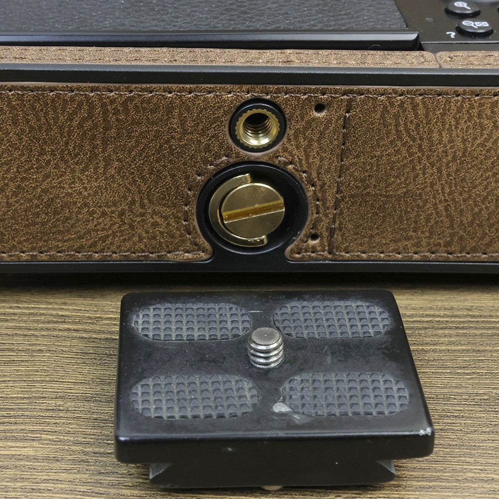 For Nikon ZF PU Leather Camera Bag Battery Opening Anti-drop Protective Case
