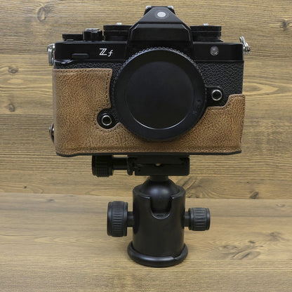 For Nikon ZF PU Leather Camera Bag Battery Opening Anti-drop Protective Case