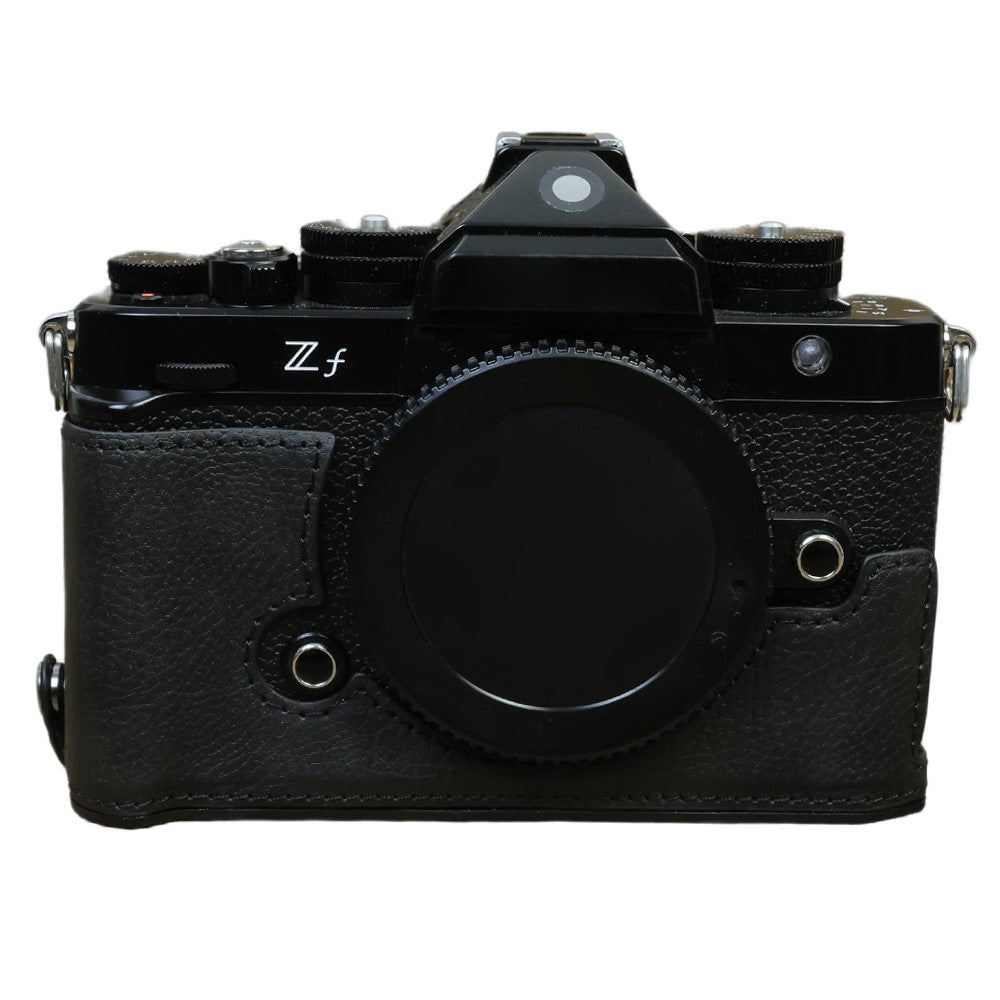 For Nikon ZF PU Leather Camera Bag Battery Opening Anti-drop Protective Case